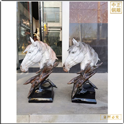 鑄銅關公 馬頭銅雕塑鑄造