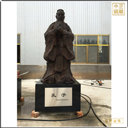 鑄銅關(guān)公 孔子雕塑生產(chǎn)定做廠家