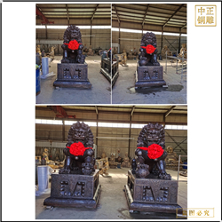 廣場(chǎng)鑄銅故宮獅子定制