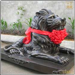 廣場(chǎng)銅獅子雕塑生產(chǎn)廠