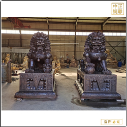鑄銅關公 唐縣銅雕獅子擺件定制廠家