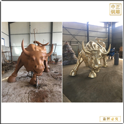 鑄銅關公 廣場華爾街純銅牛擺件