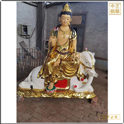 鑄銅關(guān)公 文殊普賢銅佛像