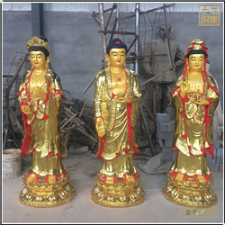 鑄銅關(guān)公 西方三圣銅佛像