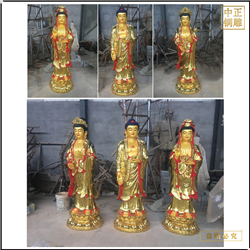 鑄銅關(guān)公 西方三圣廠家出售