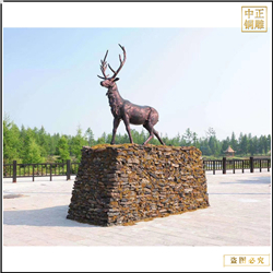 鑄銅關公 公園銅鹿雕塑制作