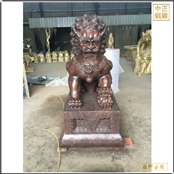鑄銅關公 銅純瑞獸故宮銅獅子擺件