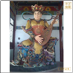 鑄銅關公 4米鑄銅四大天王擺件