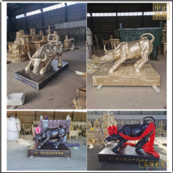 鑄銅關(guān)公 純銅華爾街牛鑄造