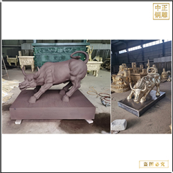 鑄銅關(guān)公 廣場(chǎng)小型華爾街銅牛