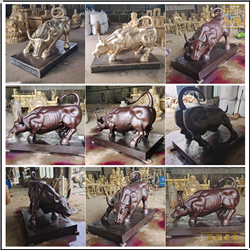 鑄銅關(guān)公 華爾街旺市牛鑄造