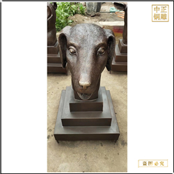鑄銅關公 十二生肖狗銅雕塑鑄造