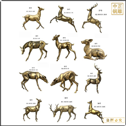 鑄銅關(guān)公 銅鹿雕塑批發(fā)價(jià)格