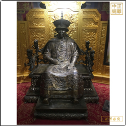 鑄銅關(guān)公 室內(nèi)雍正皇帝銅雕