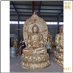 鑄銅關(guān)公 釋迦牟尼佛銅像批發(fā)