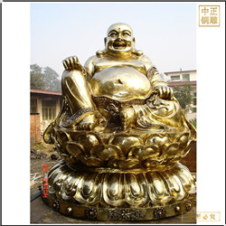 貼金彌勒佛銅像報(bào)價(jià)廠(chǎng)家