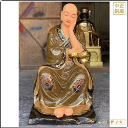 鑄銅關公 十八羅漢銅佛像生漆脫胎雕塑