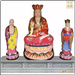 鑄銅關公 貼金地藏王銅佛像銷售