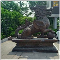 大型銅獬豸銅雕塑鑄造廠(chǎng)