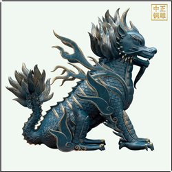 大型鑄銅獬豸雕塑定制廠(chǎng)家