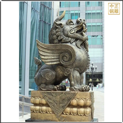 動(dòng)物雕塑銅獬豸鑄造廠(chǎng)家