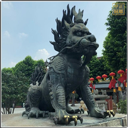 景觀銅獬豸雕塑定制