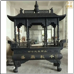 鑄銅關公 寺廟香爐雕塑廠家