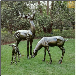 鑄銅關公 園林景觀銅鹿雕塑