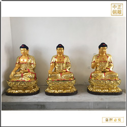 鑄銅關公 小型釋迦牟尼佛銅佛像擺件